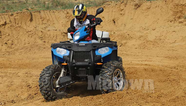 Polaris Sportsman 570 tractor, First Drive