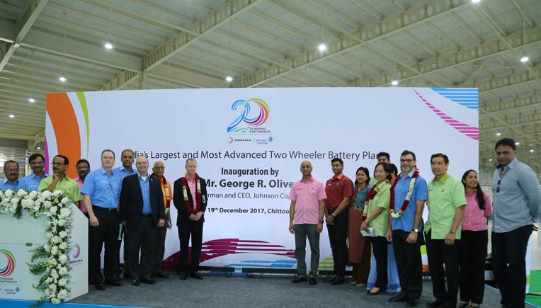 Commissioning of the Amara Raja two-wheeler battery plant