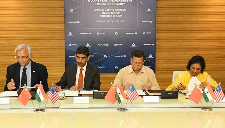 Anand Group announces tri-party joint venture with Joyson Safety Systems