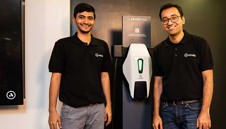 L-R: Swapnil Jain, CTO & Co-Founder & Tarun Mehta, CEO & Co-Founder, Ather Energy
