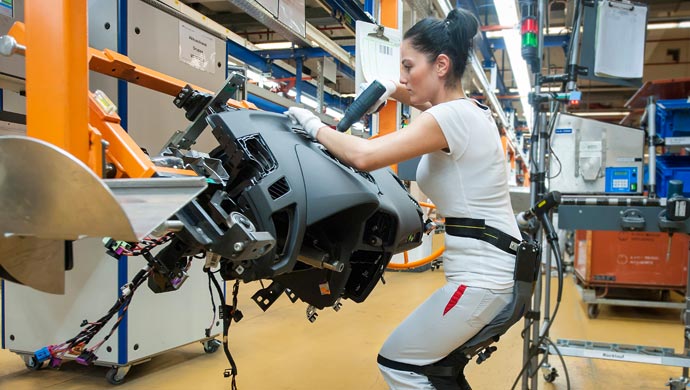 Chairless chair from Audi