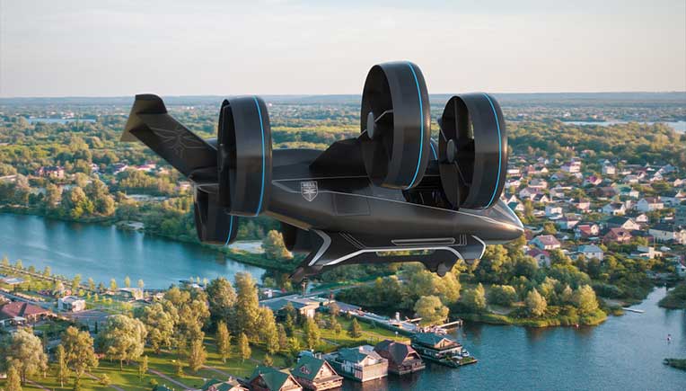 Bell unveils full-scale design of Air Taxi at CES 2019