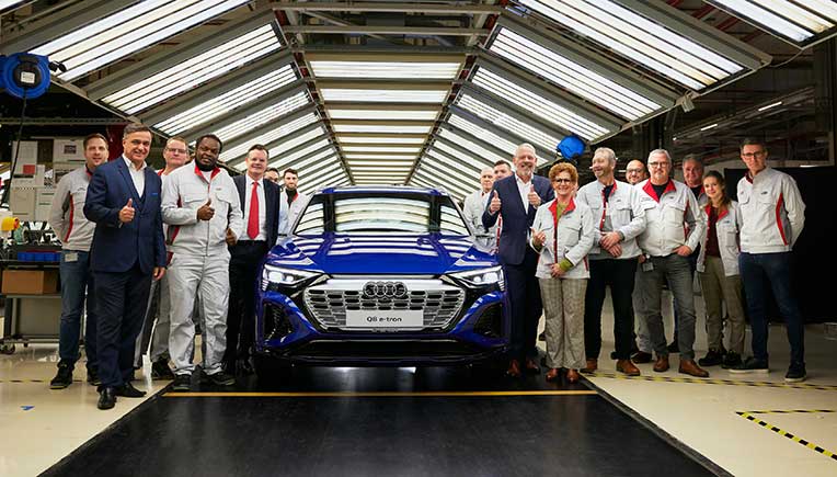 Brussels plant kicks off production for new Audi Q8 e-tron