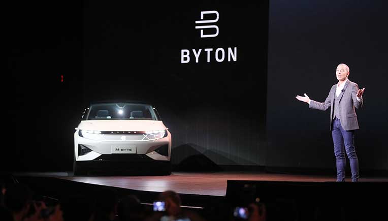 Byton unveils a closer look at the M-Byte SUV production model 