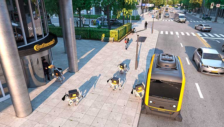 Continental robots show their delivery prowess