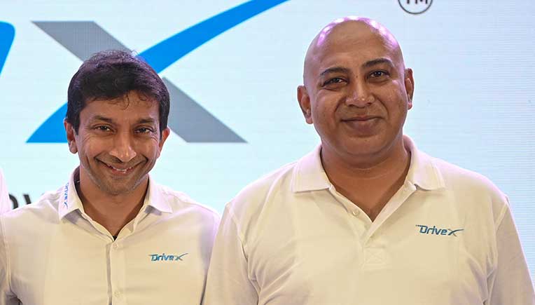 Christopher Sargunam with Narain Karthikeyan.