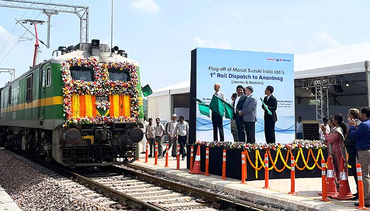 First batch of Maruti Suzuki vehicles move by rail to Anantnag 