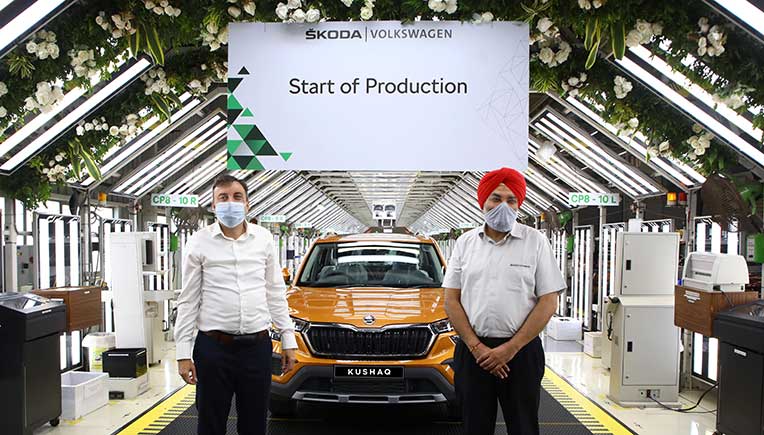 First unit of all-new Skoda Kushaq rolls off production line at Pune plant