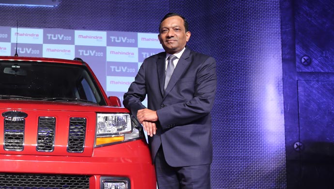 Dr Pawan Goenka at the launch of TUV300