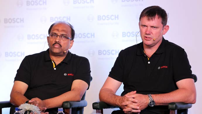 Geoff Liersch, Head of Bosch Business Unit Two-Wheeler & Powersports and Sandeep N, regional business head, Two-Wheeler & Powersports business
