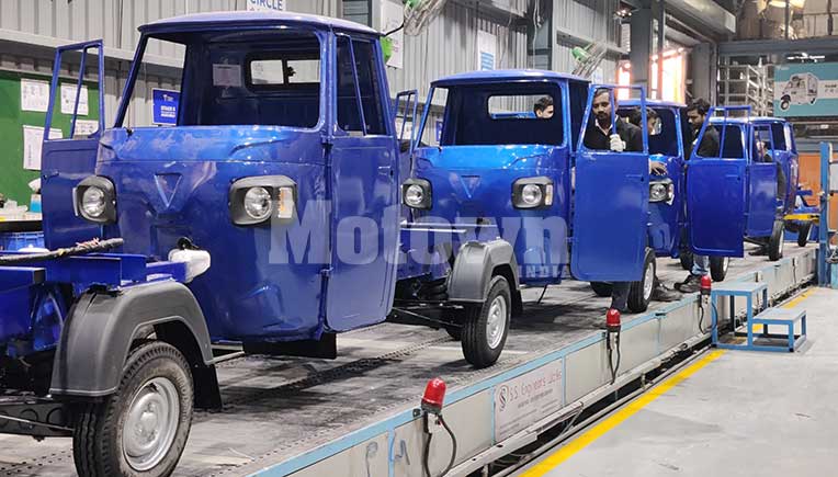 Omega Seiki electric three wheeler; pic for representation purpose only