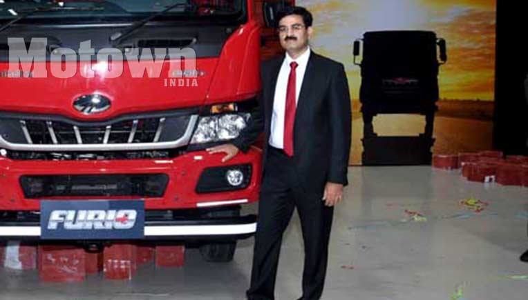 Vinod Sahay at the launch of the Mahindra Furio in CHakan