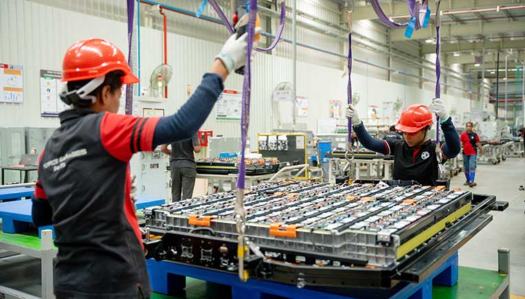 JSW MG Motor India deploys 80% women workforce at battery assembly shop