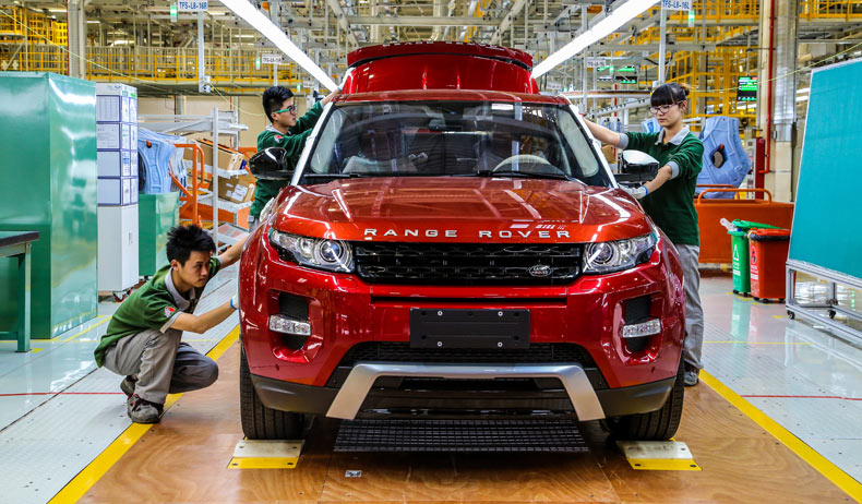 The Evogue on the assembly line
