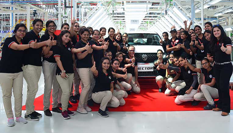 MG Motor India commences commercial production of Hector from Gujarat