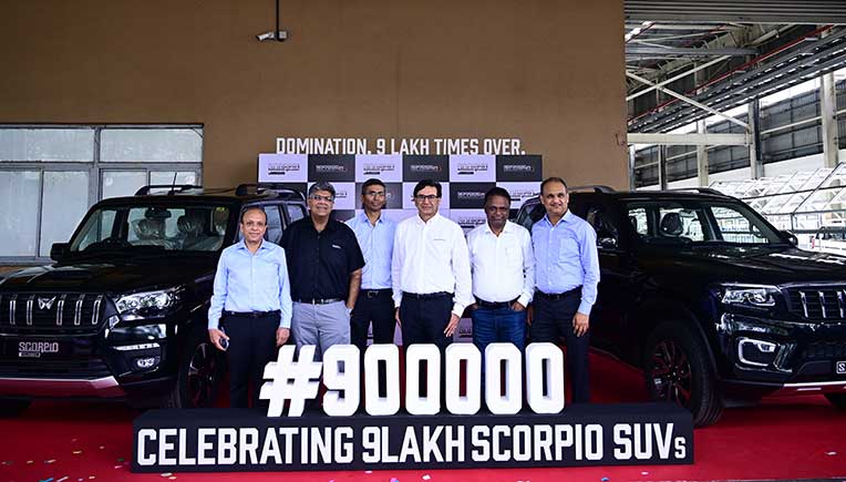 Mahindra SUV Scorpio hits 900,000 units milestone