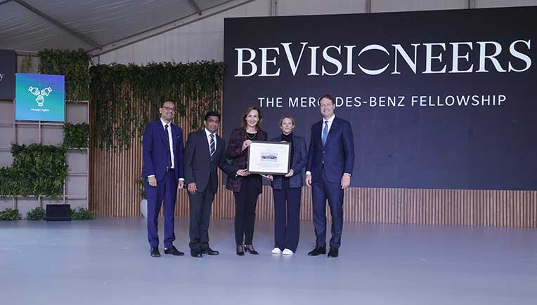 (L-R)Santosh-Iyer, Manu-Saale, Renata-Jungo-Brüngger, Katherin-Kirschenmann and Ola-Källenius