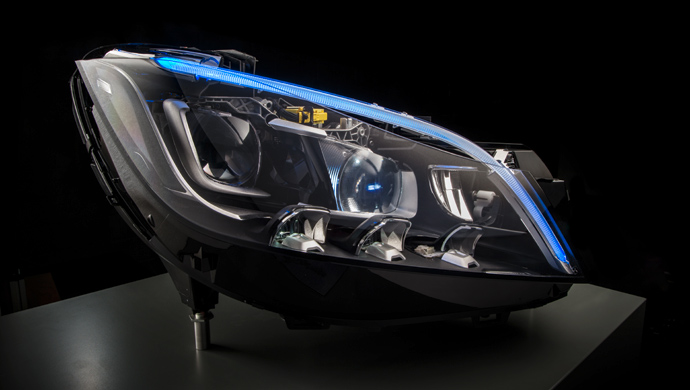 New mercedes lights