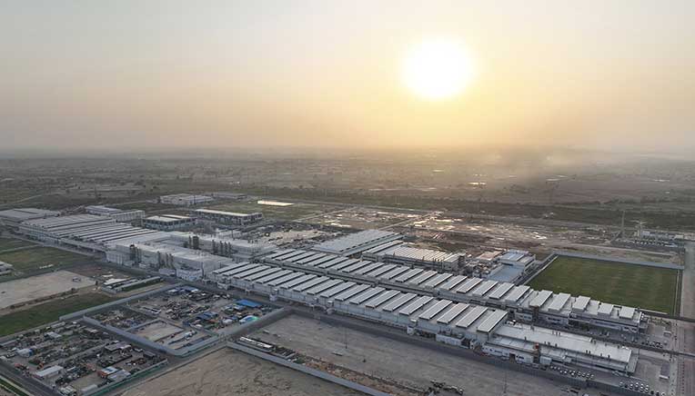 Aerial view of Kharkhoda plant