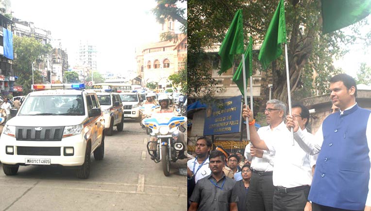 Devendra Fadnavis, Chief Minister, Government of Maharashtra, flagged off the Mahindra TUV300s
