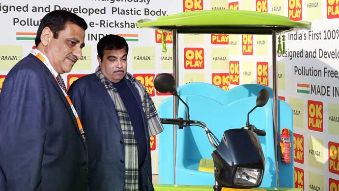 Nitin Gadkari, Minister for Road, Transport & Highways, congratulated Rajan Handa, MD, OK Play