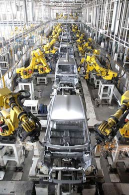 A picture of Maruti plant; For representation only