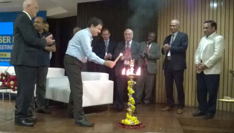 Abhay Damle,Jt Secretary Ministry of Road Transport & Highways inaugurating curtain raiser summit of  World Road Meet 2017