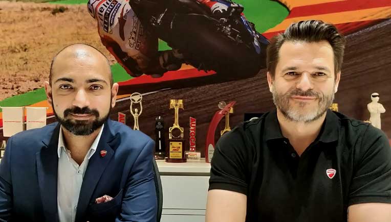 (L-R)-Siddhartha-Varma,-Director---Marketing-with-Sergi-Canovas,-Managing-Director,-Ducati-India