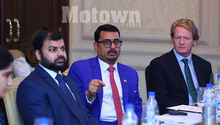 R-L Jon Moore, CEO, Bloomberg NEF, Ashish Sethia, Head of Research, Asia Pacific and Shantanu Jaiswal, Head of India Research, Bloomberg NEF
