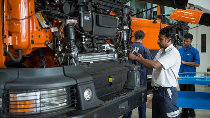 Scania has a plant in Karnataka