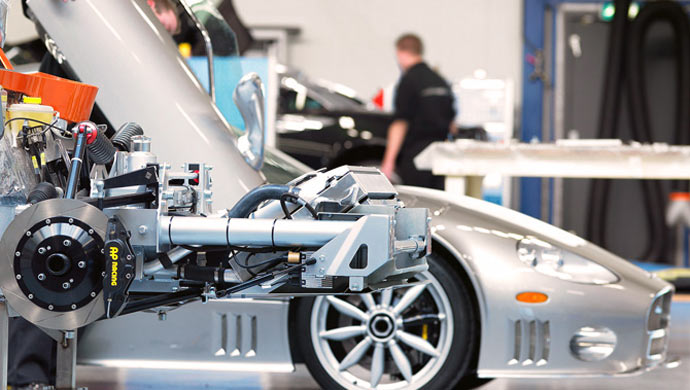 Spyker factory. For representation purpose only.