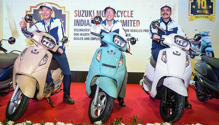 Suzuki Motorcycle India hits 10 million units production milestone in its 20th year