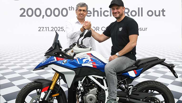  K N Radhakrishnan, Director and CEO, TVS Motor Company and Markus Flasch, CEO,BMW Motorrad