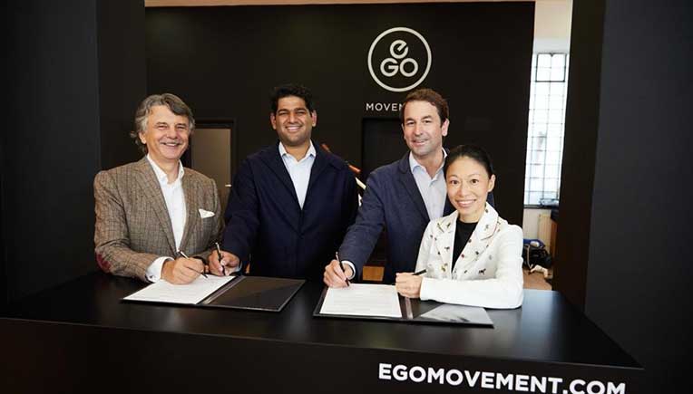 (L-R)-Sir Ralf Speth, Sudarshan Venu,Daniel Meyer and  Marie So