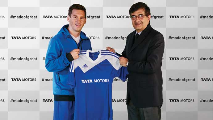 Lionel Messi with Mayank pareek