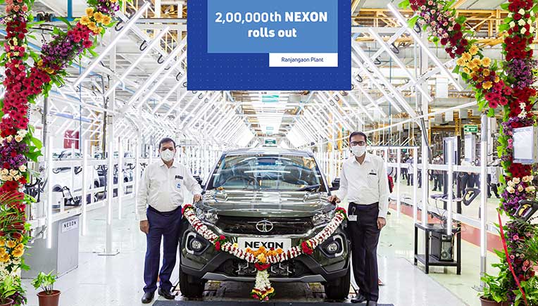 Tata Motors rolls out 2,00,000th Nexon compact SUV at Pune plant