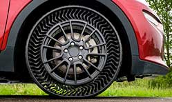 Airless wheel technology from Michelin, General Motors