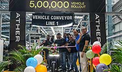 Ather Energy crosses 5,00,000th electric scooter production milestone