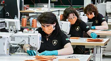 Automobili Lamborghini produces surgical masks, medical shields