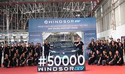 JSW MG Motor India sells 50,000 units of MG Windsor in under 400 days