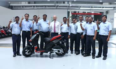 Piaggio India kicks off production of the all new Aprilia SR 150 
