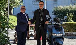 TVS Motor delivers two iQubes to Governorate of Vatican city state