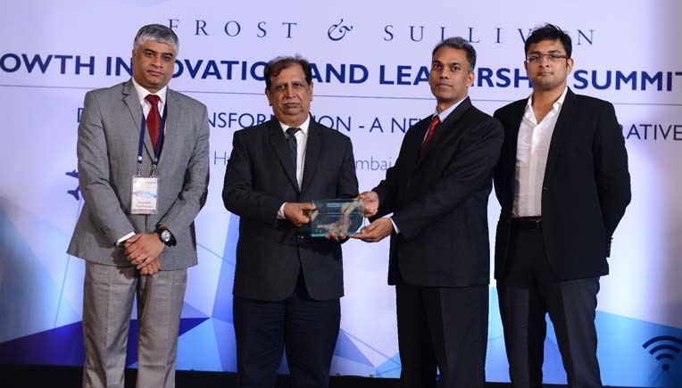 Varroc officials receiving the innovation award