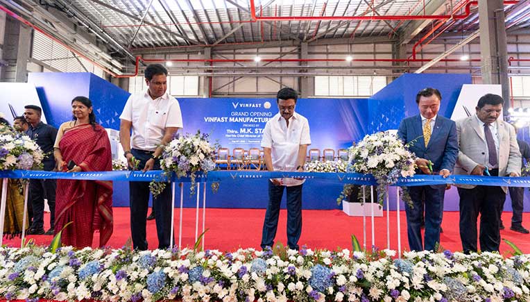 VinFast inaugurates electric vehicle assembly plant in Tamil Nadu
