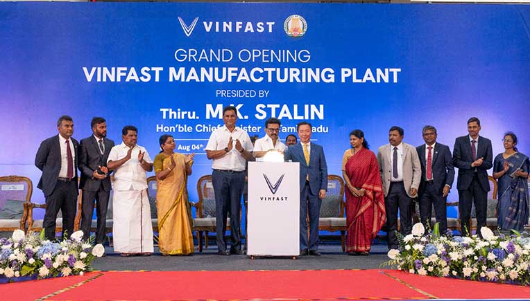 VinFast inaugurates electric vehicle assembly plant in Tamil Nadu