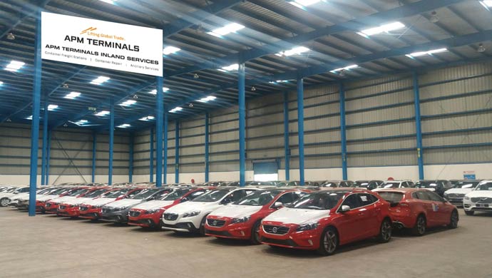 Warehouse facility at Chennai port for Volvo cars