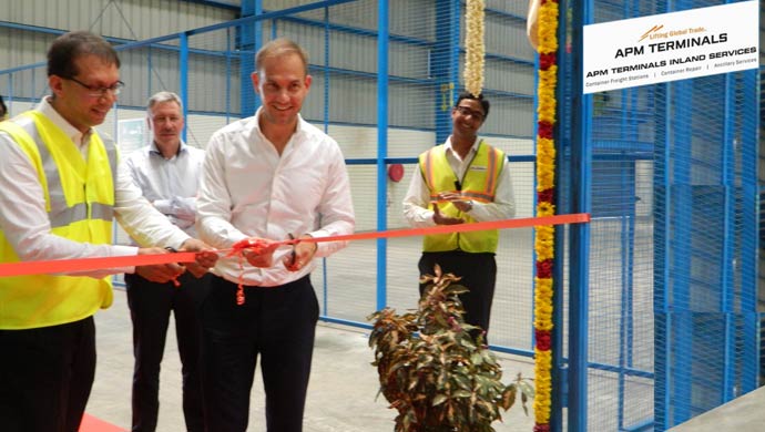 Volvo Auto India Pvt. Ltd Managing Director Tom von Bonsdorff at the APM terminal