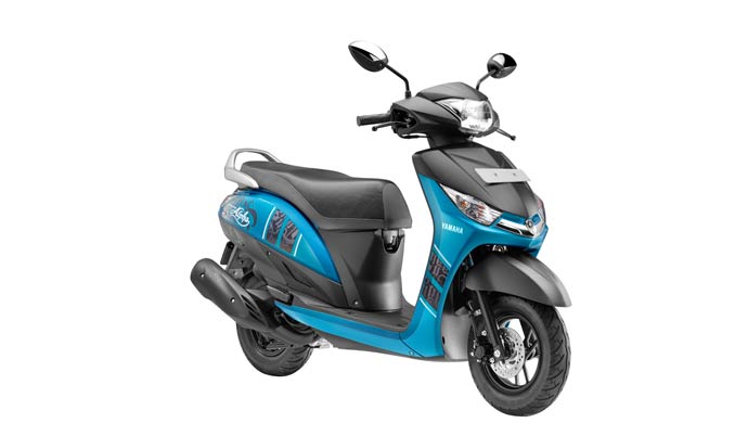 India Yamaha Motor launched the disc brake variant of its successful scooter Cygnus Alpha for the Indian market.