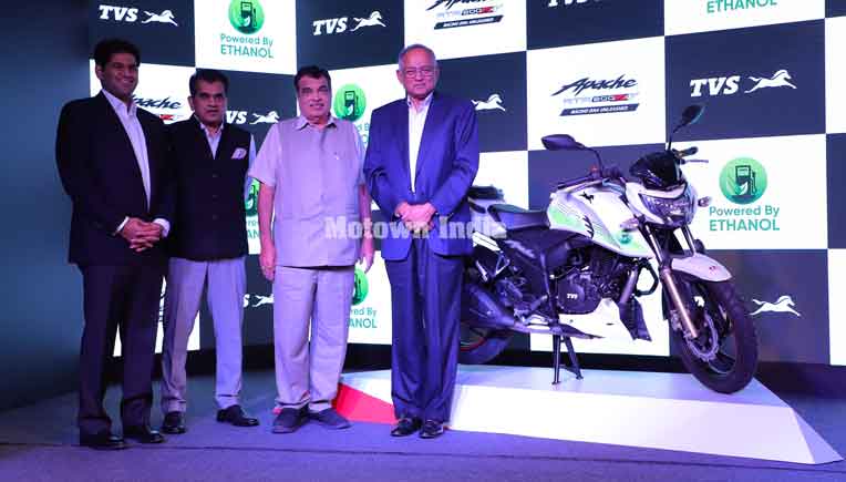 Ethanol powered TVS Apache RTR 200 Fi E100 launched at Rs 1.20 lakh
