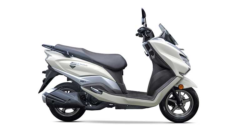 New pearl grace white colour for Suzuki Burgman Street EX